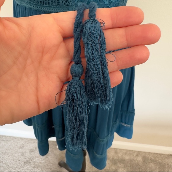 *FREE PEOPLE* Crochet Mini Dress - Picture 8 of 9